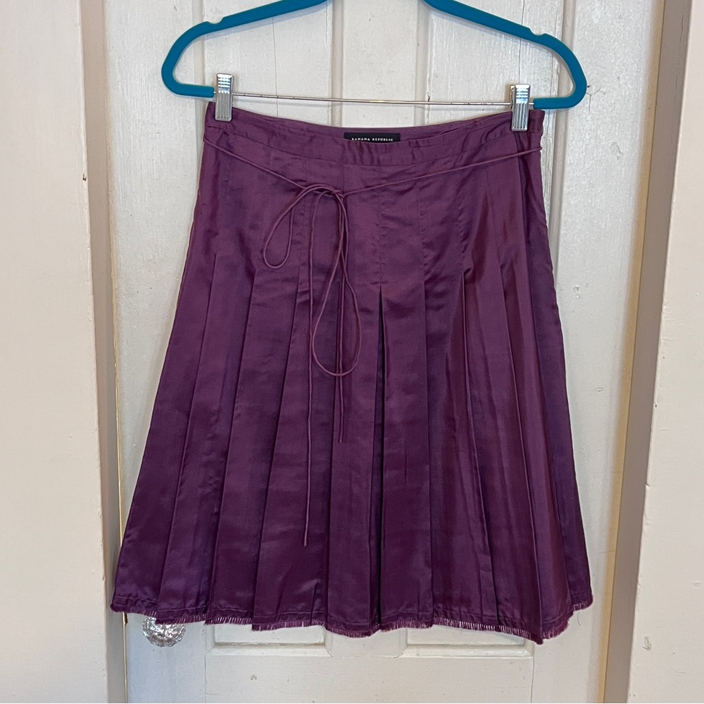 Banana Republic Purple Midi Skirt
